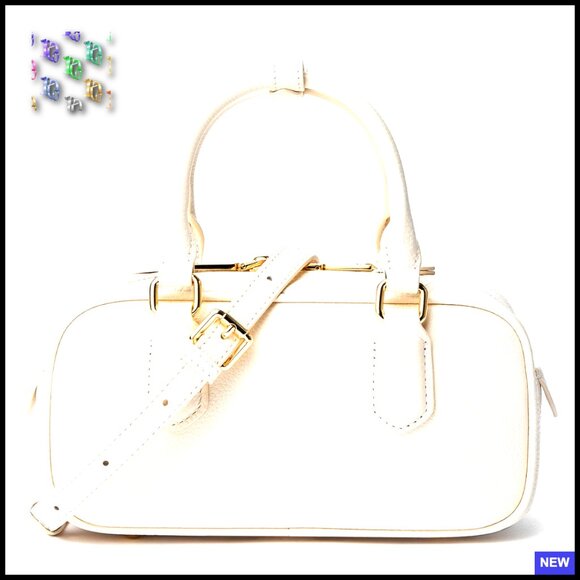 Genuine Leather Top Handle Purse Crossbody Bag Boston Barrel Satchel Chic